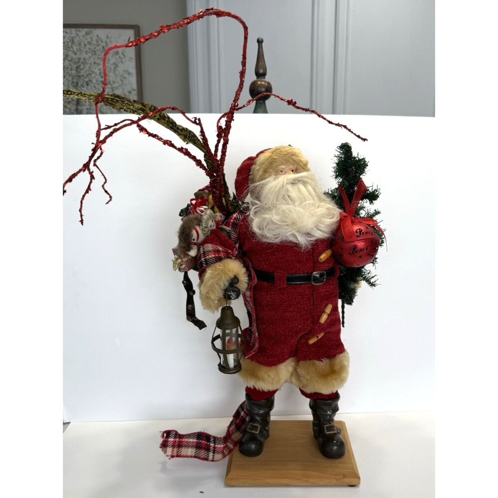Vintage Creative Design Old World Santa Claus Christmas Figurine 18" Red